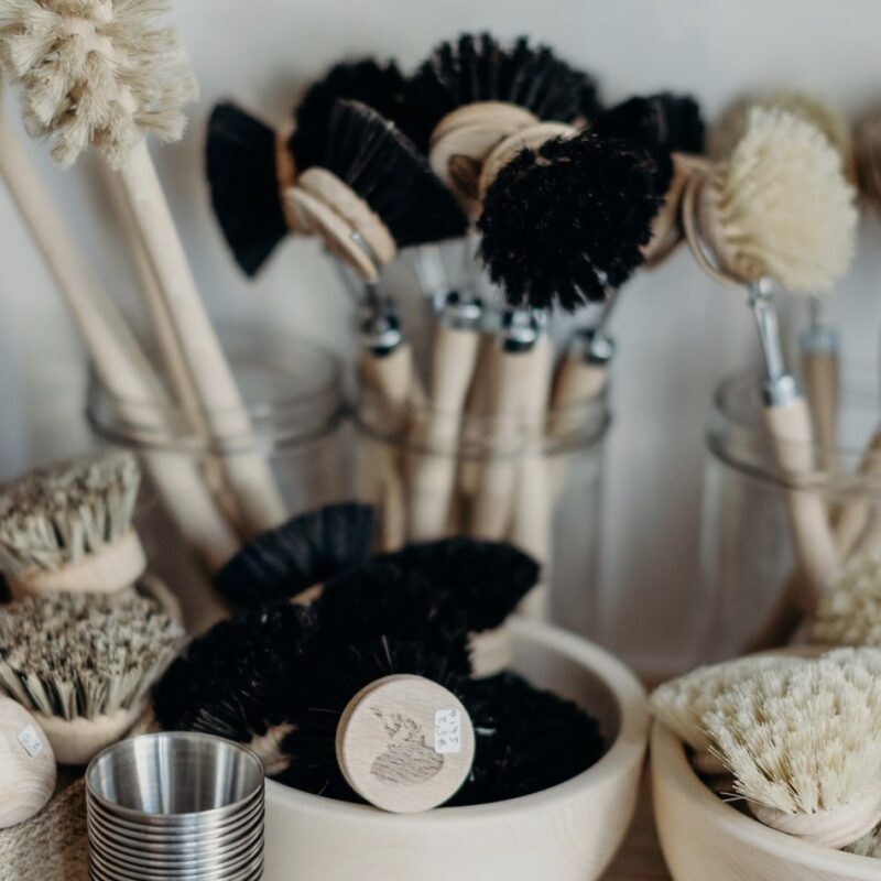 Brosse vaisselle en crin de cheval