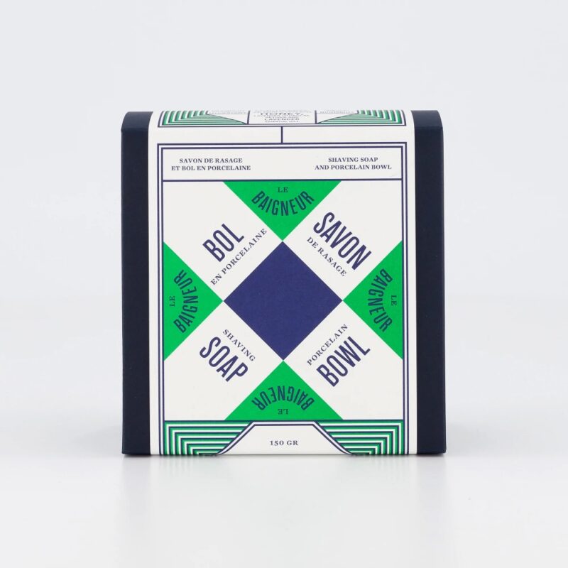 Savon à barbe nourrissant + bol en porcelaine