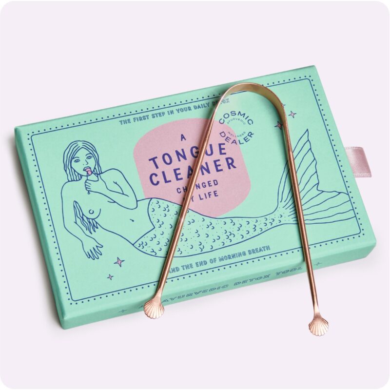 Gratte-langue en cuivre