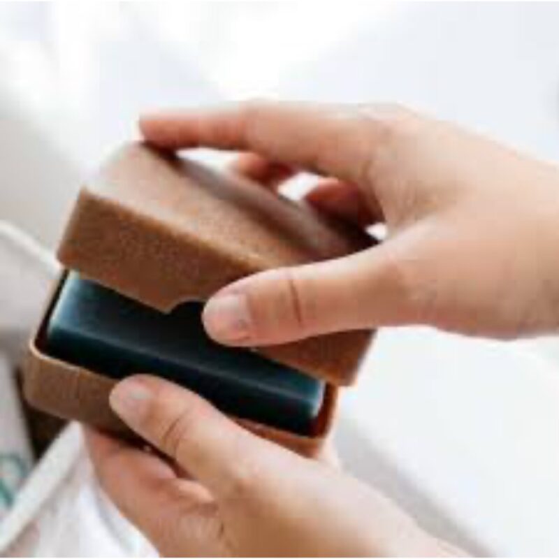 Boite à savon rectangulaire en bois liquide