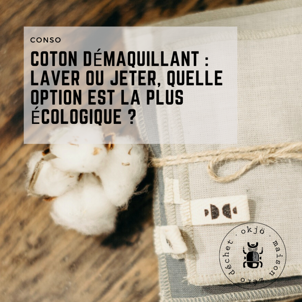 fleur de coton et coton lavable