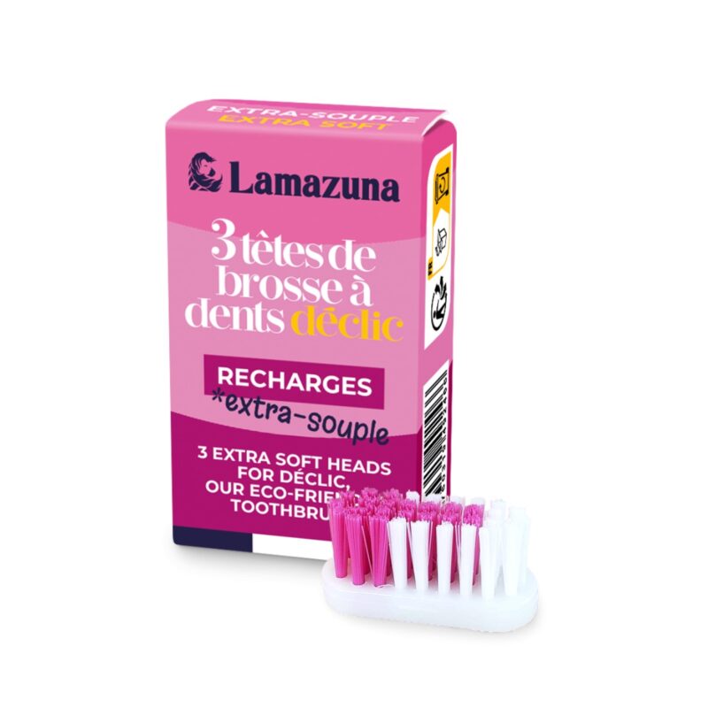 Recharge de 3 têtes de brosse à dents - Extra-souple